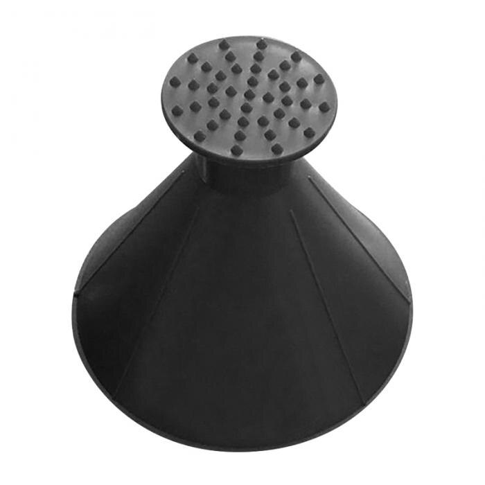 1/3Pcs Magic Auto Ijskrabber Auto Venster Kegel Schraper Trechter Sneeuw Remover Apparaat Auto Voorruit Borstel voor Sneeuw Schoonmaken Tool: Bruin