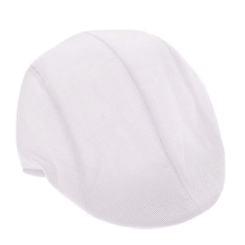 Duckbill Cap Ivy Cap Driving Sun Flat Cabbie Newsboy Hat Unisex Berets British duck tongue Beret: white