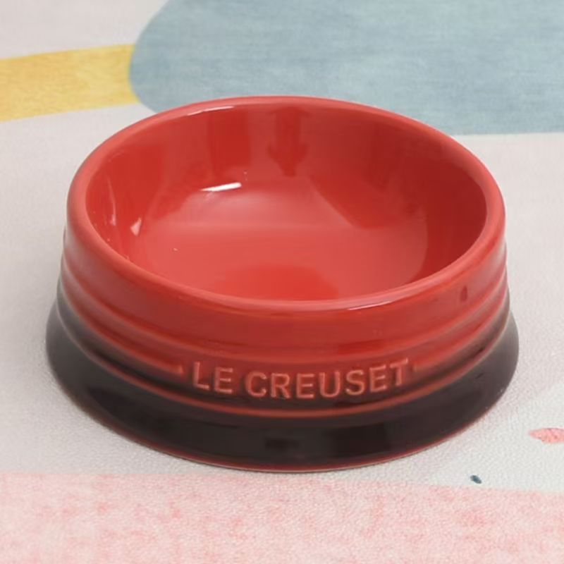 Bol d'eau en céramique française pour chat, Protection des pieds hauts, calibre Cervical, 5 pouces, eau potable, couleur Macaron de haute beauté: GRIS