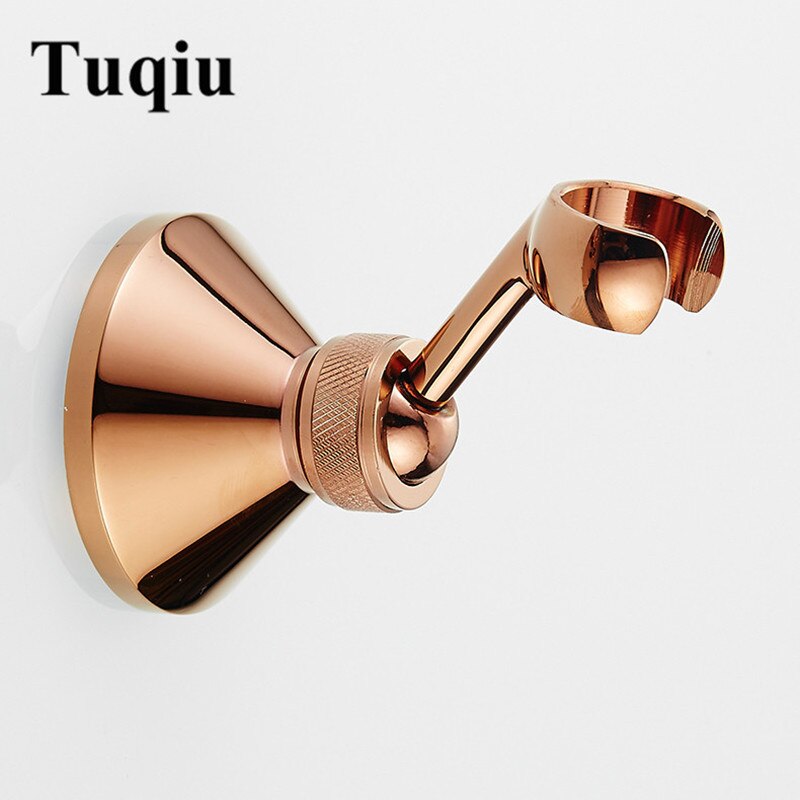 Antiek/Chrome/Gold/Rose Gold Brass Badkamer Hand Held Douchekop Houder Beugel Badkamer Hardware Accessoire Muur gemonteerd Haak