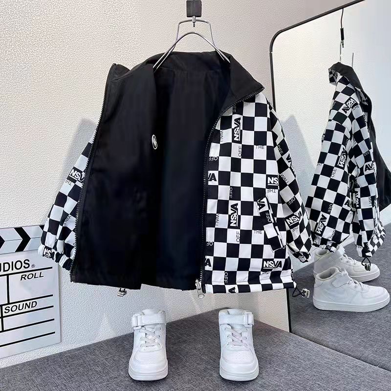 Jungen Jacke Frühling Und Herbst 2022 Neue Kleine freundlicher Hipster Hübscher Kleidung Jungen Frühjahr Baby Jacke