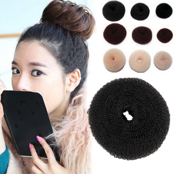 Haarstylingtool voor dames, schuimspons, haarspelden, haarspeld, donut, knot, krultang, ringband, twisttool  wh998