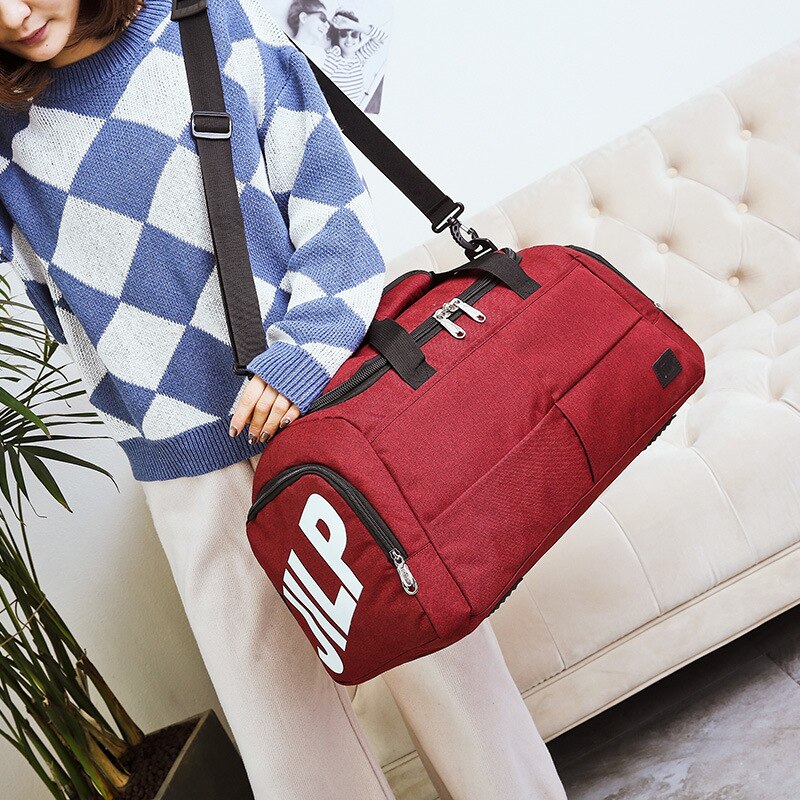 Grote Capaciteit Mannen Reizen Weekendtas Met Schouderriem Verstelbare Carry Op Mannen Handtas Totes Voor Gym Fitness