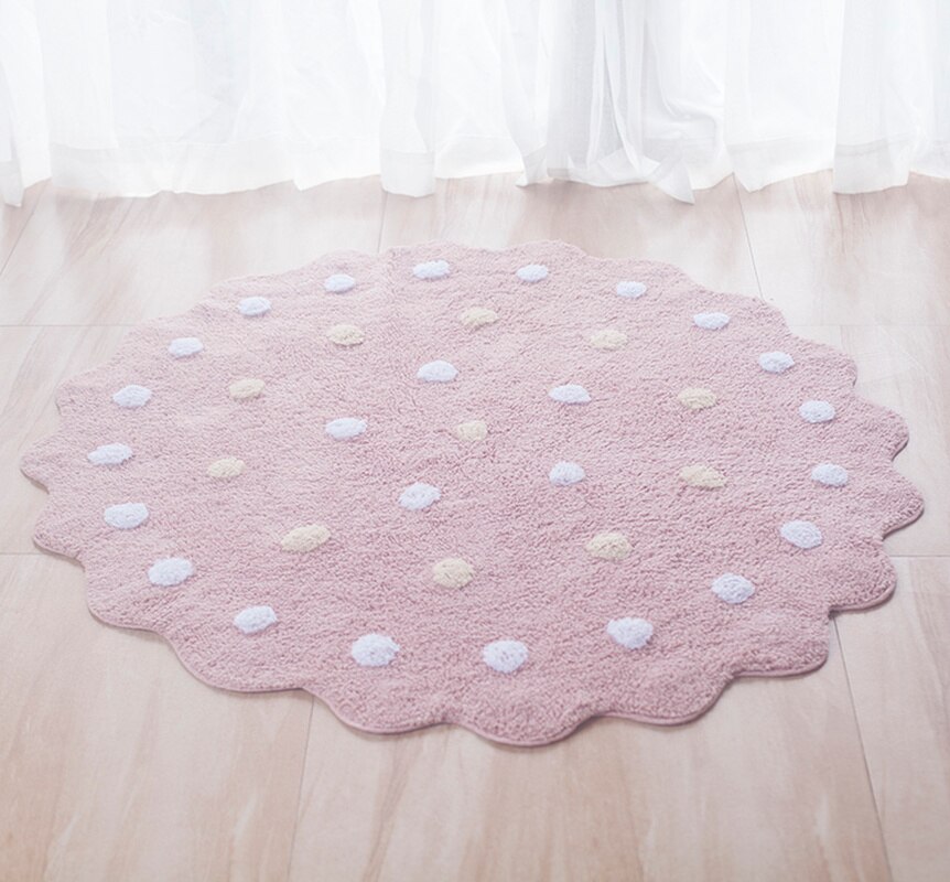 Tapis rampant pour enfants, matelas de chambre à coucher rond pour bébés, tapis de jeu rampant en coton, tente de tipi