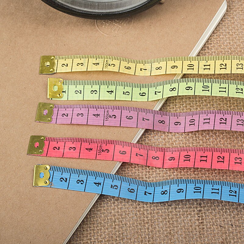 Color with sheet metal flexible rule tape measure tailor ruler measuring ruler Plastic feet