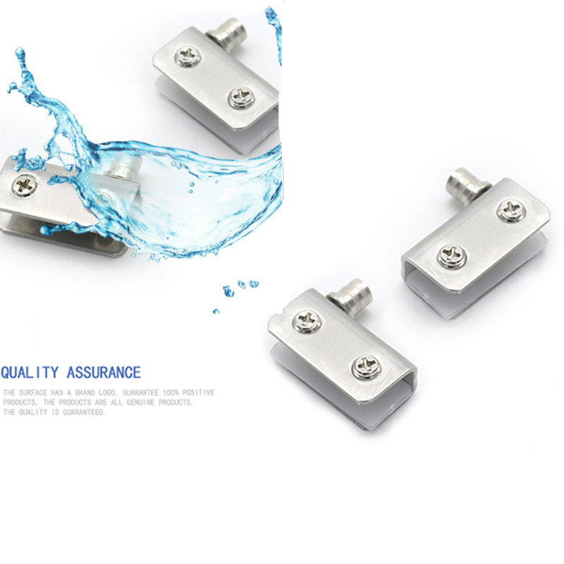 Multifunctional stainless steel glass hinge glass display cabinet door upper and lower door clamp hinge cabinet door hinge tool