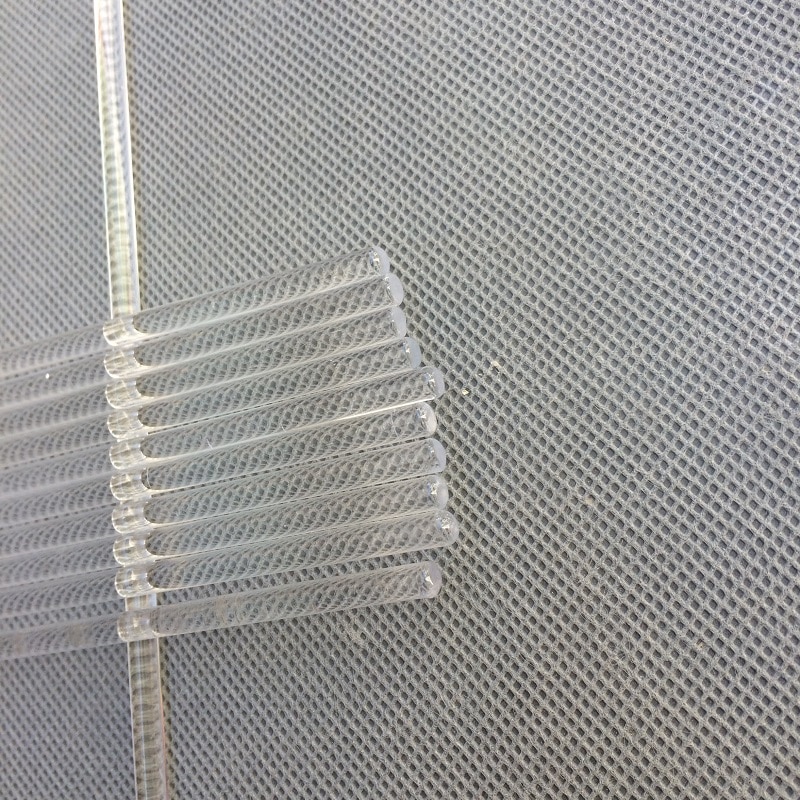 10pcs/lot 6*200/250MM round crystal glass rod prism DIY chandelier lamp in single hole Home Curtain or lighting Accessories