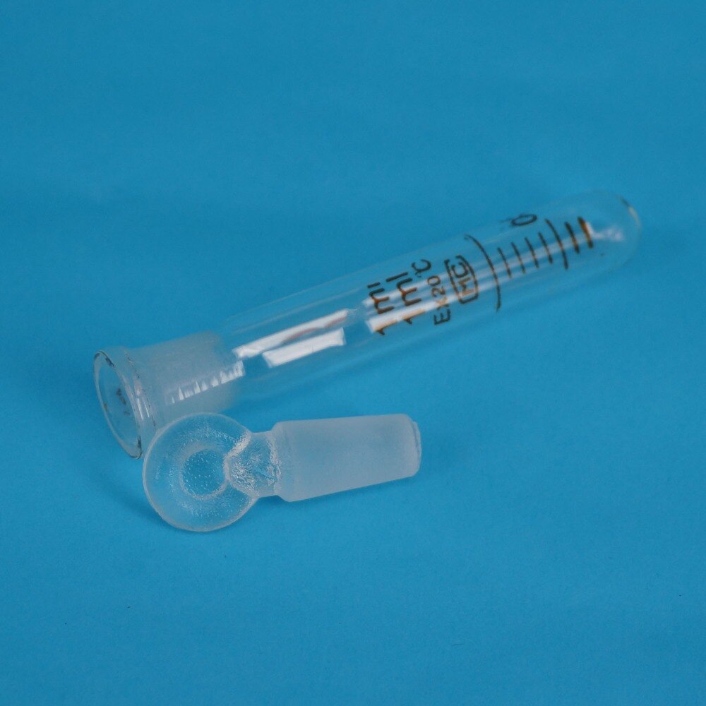 1ml Graduated Line Lab Clear Glass Test Tube Round... – Grandado