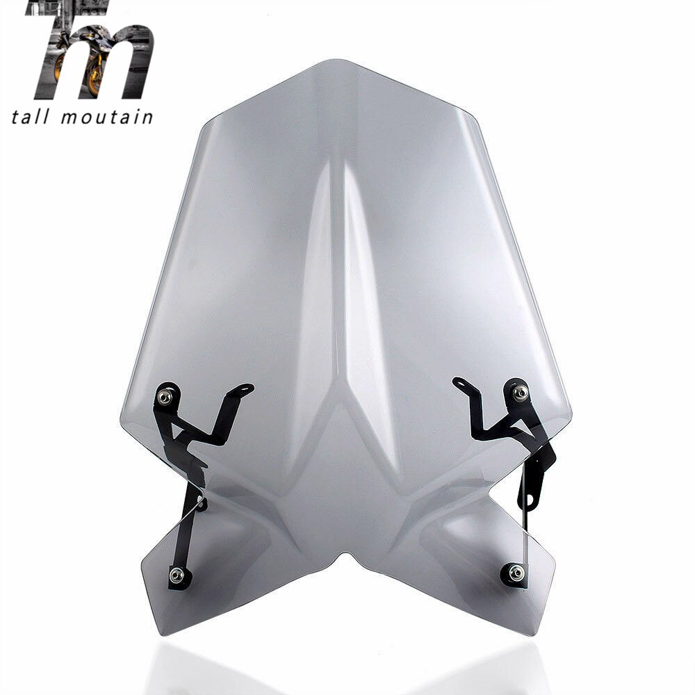 Duke 390 Windscreen Windshield with Bracket Holder For KTM KTM Duke 125 390 RC Black Smoke Motorcycle Accessories