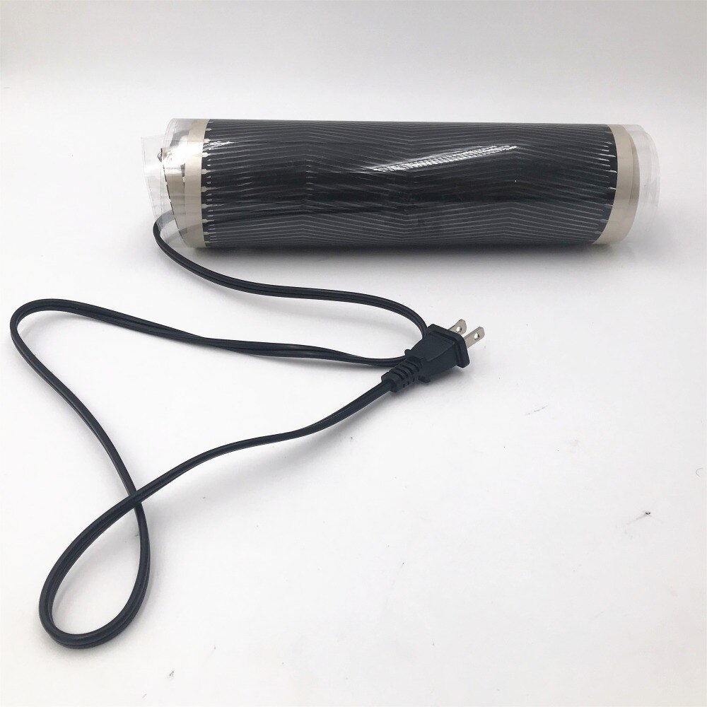 220VAC Far Infrared Electric Floor Heating Films Sample 28cm*65cm With 1.0M Cable Foot Warm Mat