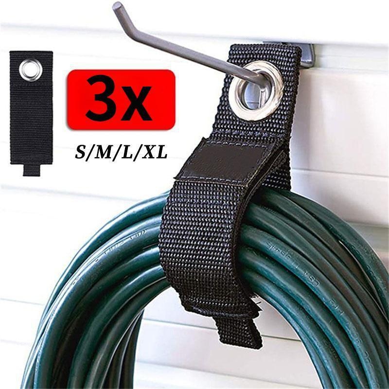 3 stks Heavy-Duty Opslagriemen Herbruikbare Verlengsnoer Organisator Kabelbinders Slang Opslag Accessoire Houder Garage Organisatie