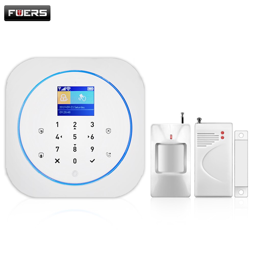 KERUI G12 GSM/WIFI Alarm System Full Touch RFID Card Panel Home Security Alarm Host Wireless APP Control Muti-language Support: kit2