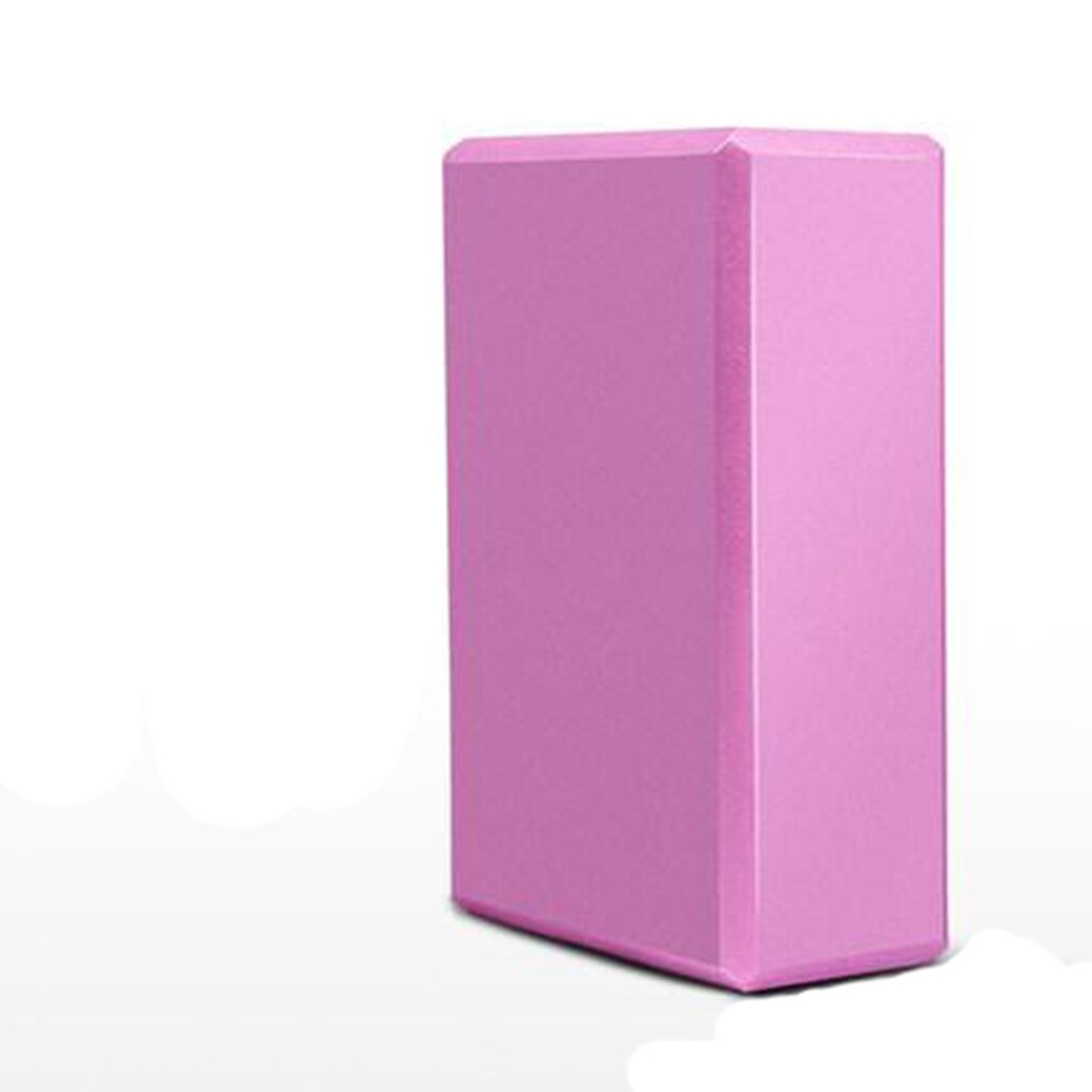 Yoga block barn dans nybörjare skum tegel träning träning hem gym träning yoga pilates för träning fitness body building: Rosa