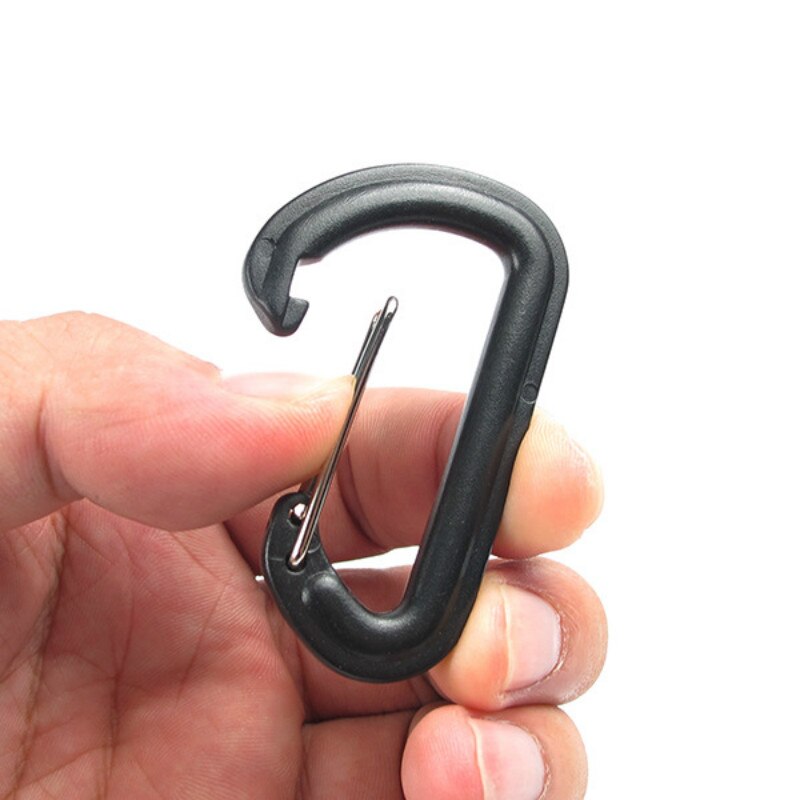2/4/8 Pcs Professionele Karabijnhaken Plastic Stalen Gesp D Vorm Klimmen Haken Outdoor Veiligheid Harnas Klimmen Accessoires