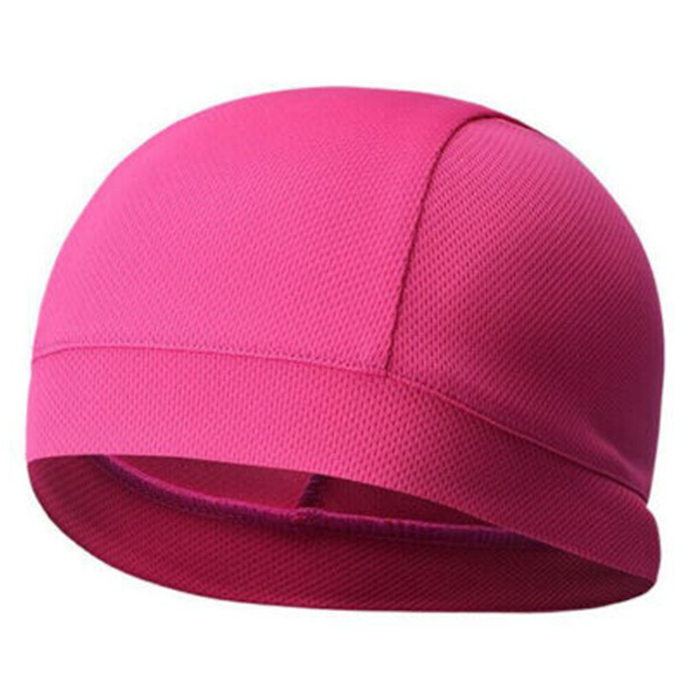 1 piezas. De refrigeración de la humedad de la tapa del cráneo del forro interior del casco de la boina de la cúpula del sombrero de los hombres: Rose Red
