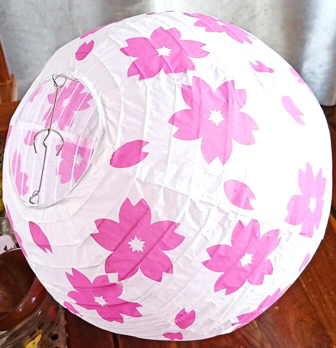 2pcs/lot 12" 30cm Flower Paper Lanterns Chinese Japanese Festival Retro Paper Lantern Balls Wedding Birthday Party Decoration: I