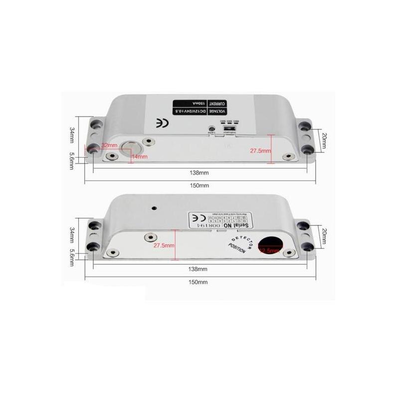 Electric Mortise Lock For Door Access Control System Electric Bolt Lock