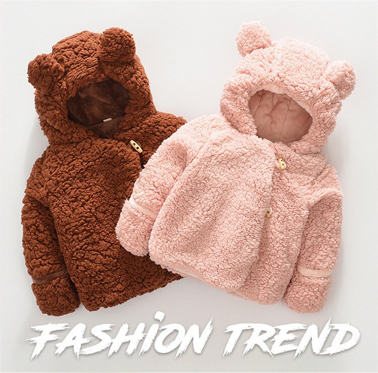bébé vêtements enfant en bas âge bébé garçons filles vestes à capuche polaire vestes pour les enfants