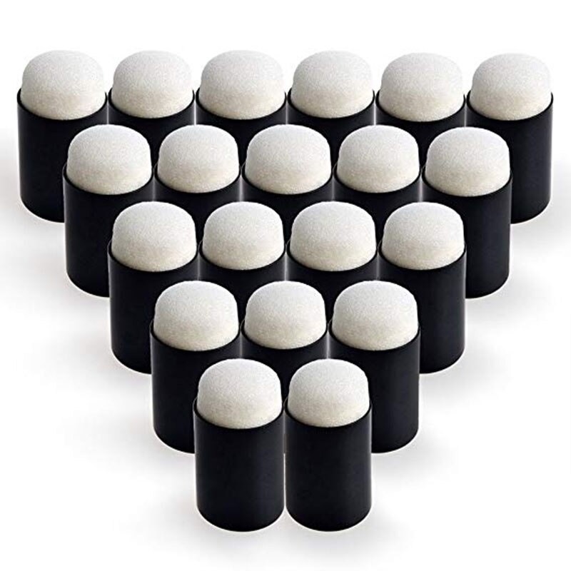 Esponjas de dedo peças, conjunto de pintura de dedos em espuma, esponja de desenho e tinta para artesanato para pintura de dedos: 20pcs