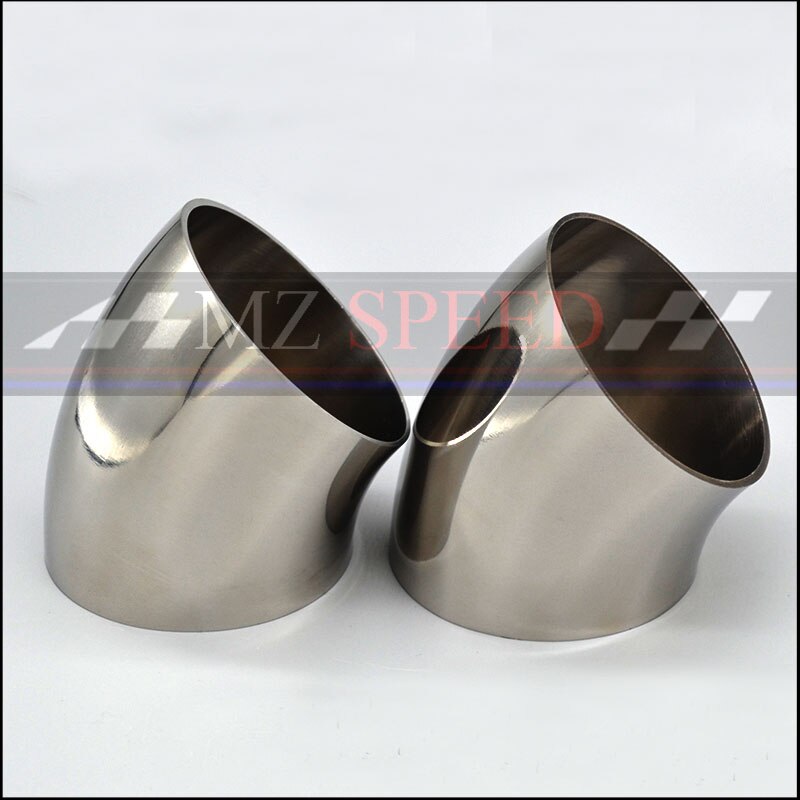 Car Accessories Automobile exhaust pipe muffler turns into stainless steel elbow 45 degree Angle pipe to reduce diameter