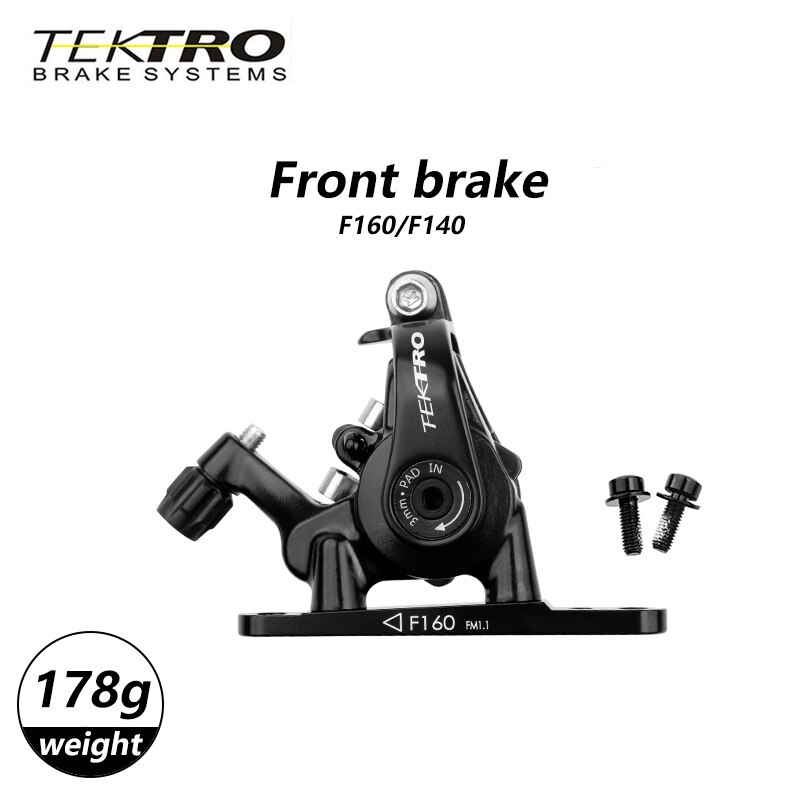 TEKTRO MD-C550 Road Bike Brakes Dual Piston Cable Caliper 160/140mm Road Bike Line Pull Brake Mechanical Bilateral Braking: Front Brake