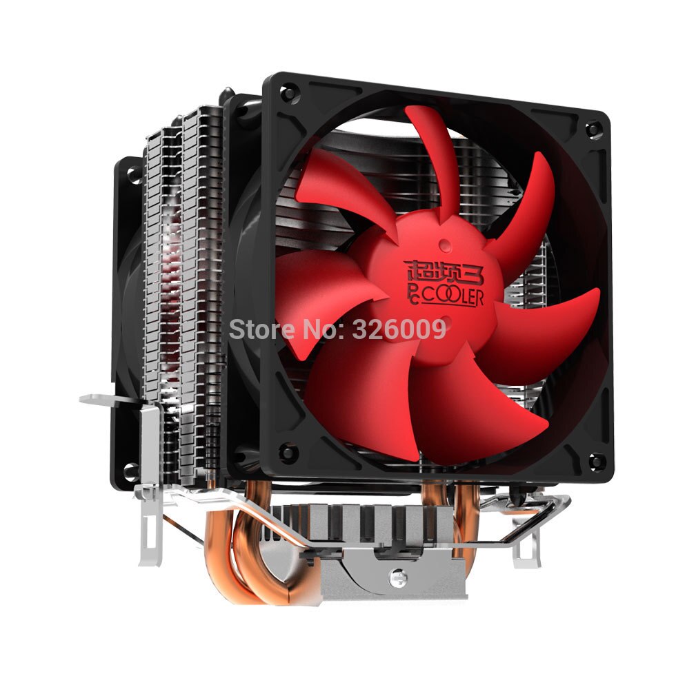 Dual-fan 2 heatpipe CPU Cooler cooling for Intel LGA1151 775 1150 1155 radiator for AMD CPU fan PcCooler S80Ex