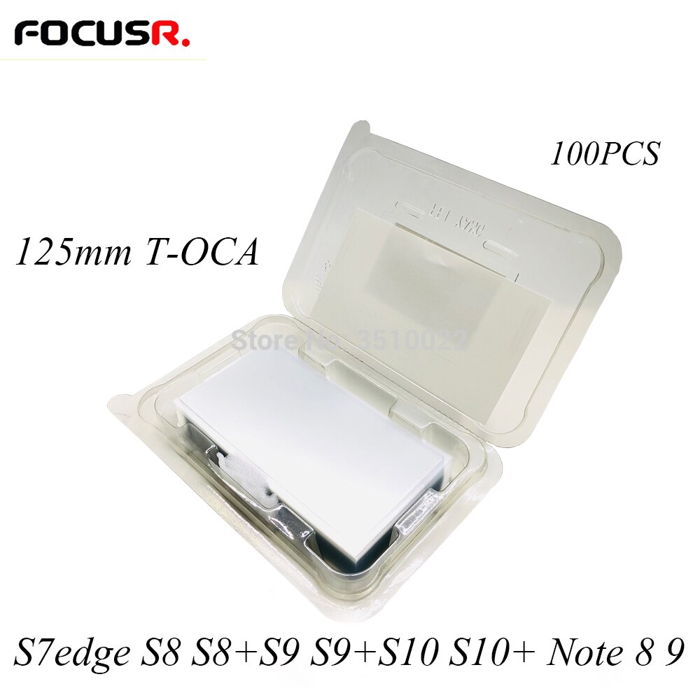 125mm T-OCA Film Sticker Optical Clear Adhesive For Samsung S8 S8+ S9 S9+ S10 S10+ S20 Note 8 9 Mobile Phone Sticker & Back Flim