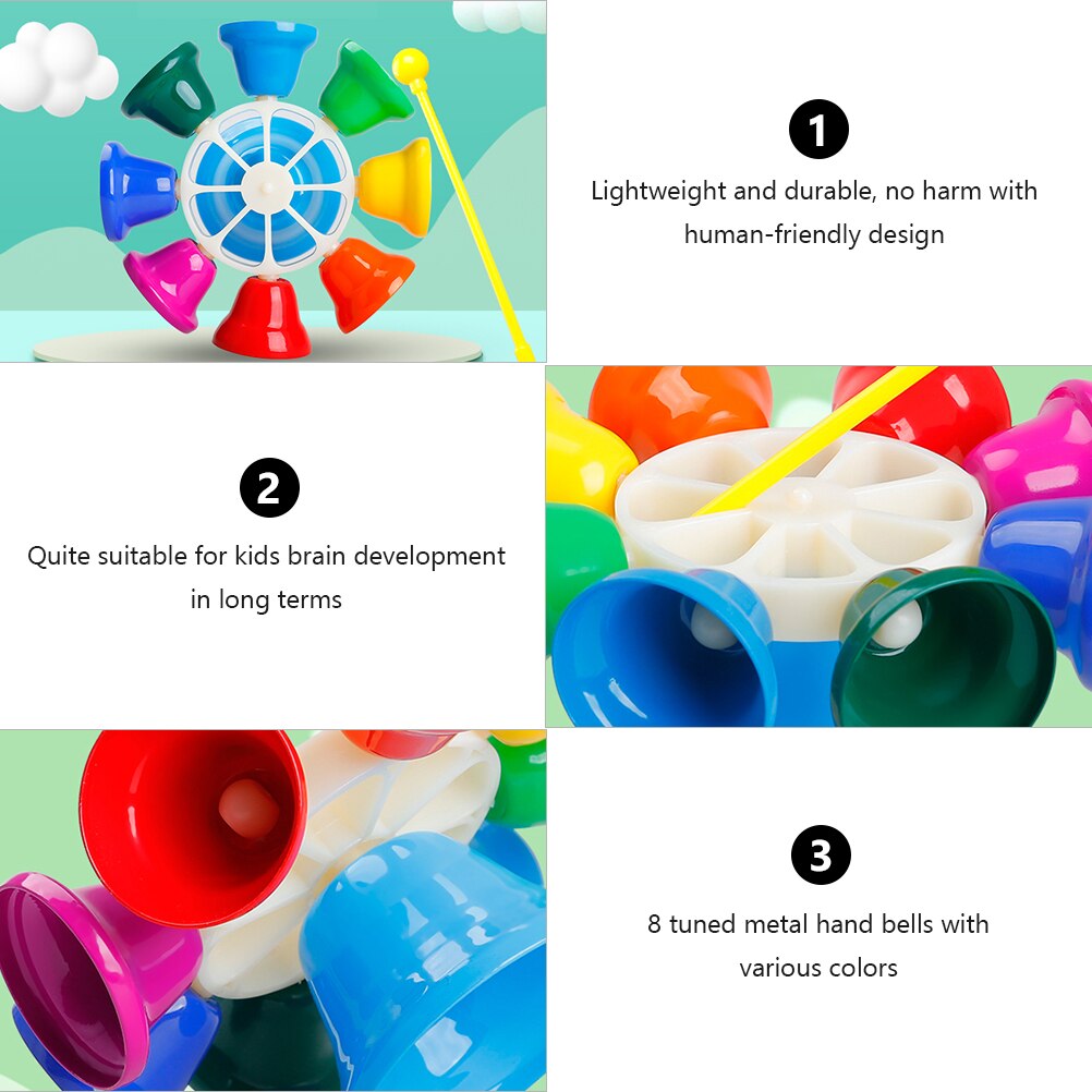 Kinderen Acht Tone Klok Kind Bel Speelgoed Acht Tone Muziekinstrument Speelgoed