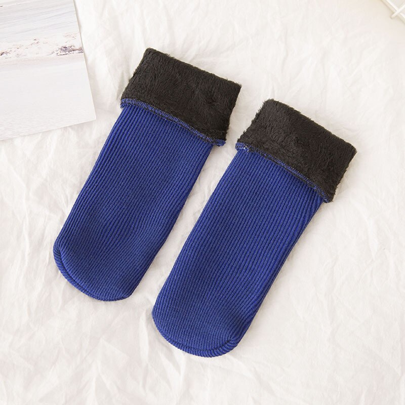 Abstand verdicken Thermische Kaschmir Wolle Boden Socken Kinder Schnee Stiefel Socken Casual Zufällige Farbe Baumwolle Kinder Winter Warme Socken