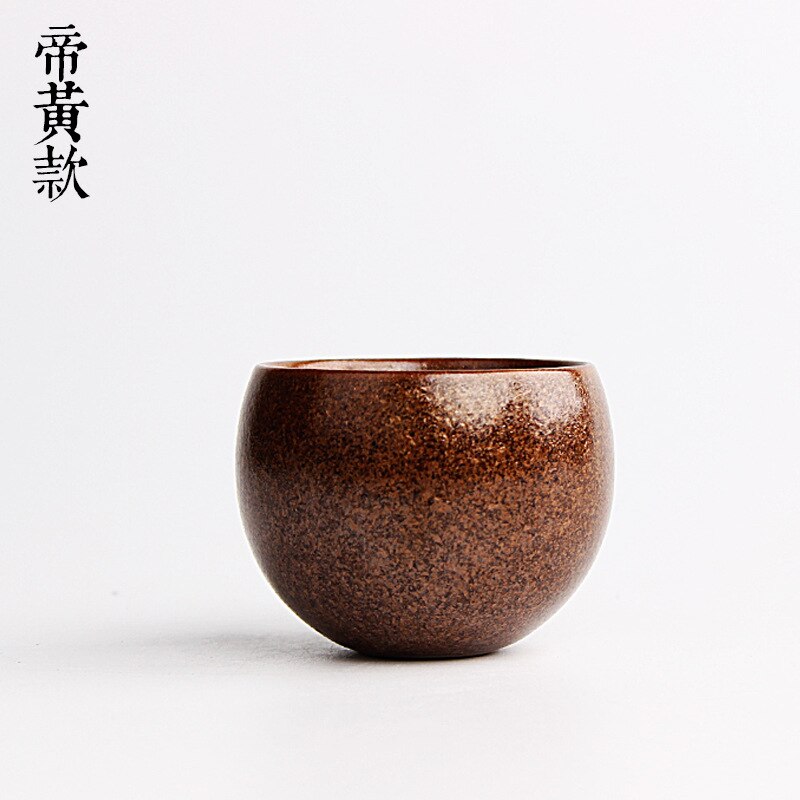 Japanse Stijl Drinkware Oude Oven Grof Aardewerk Thee Cup Keramische Cup Kung Fu Thee Pu'er Theekopje 90 ml Aardewerk Thee ceremonie: E