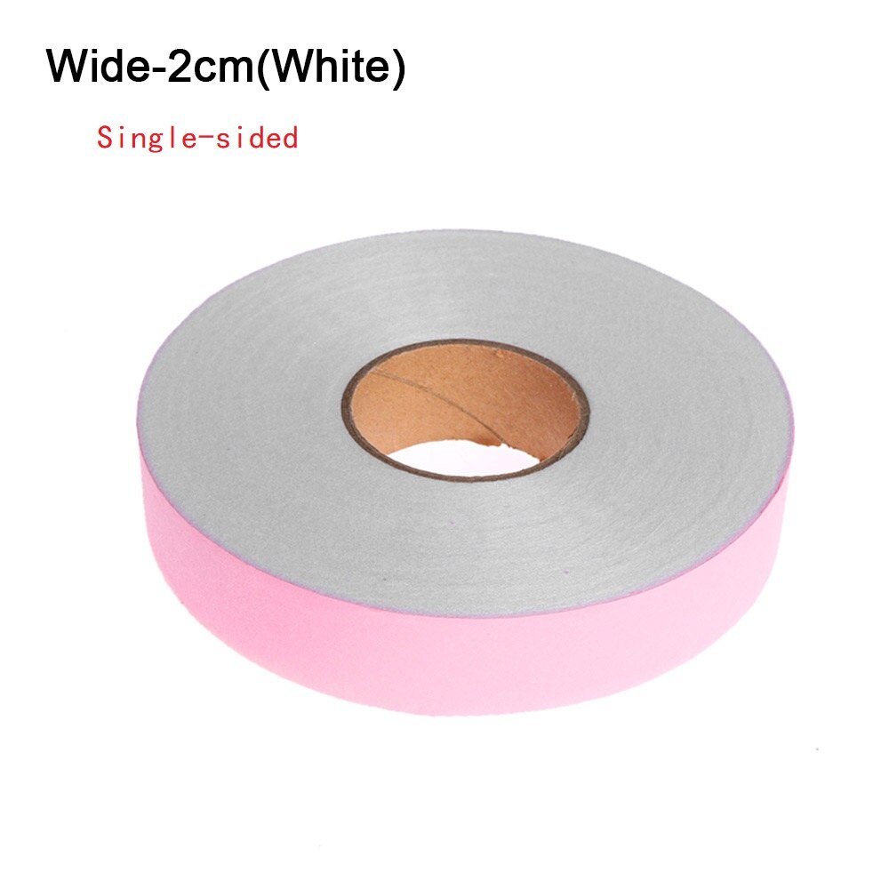 50/100M Black & White Wonder Web Iron On Hemming Tape Double Faced Adhesive Fabric Roll Clothes Sewing Turn Up Hem DIY Craft: 2cm-100m(White)