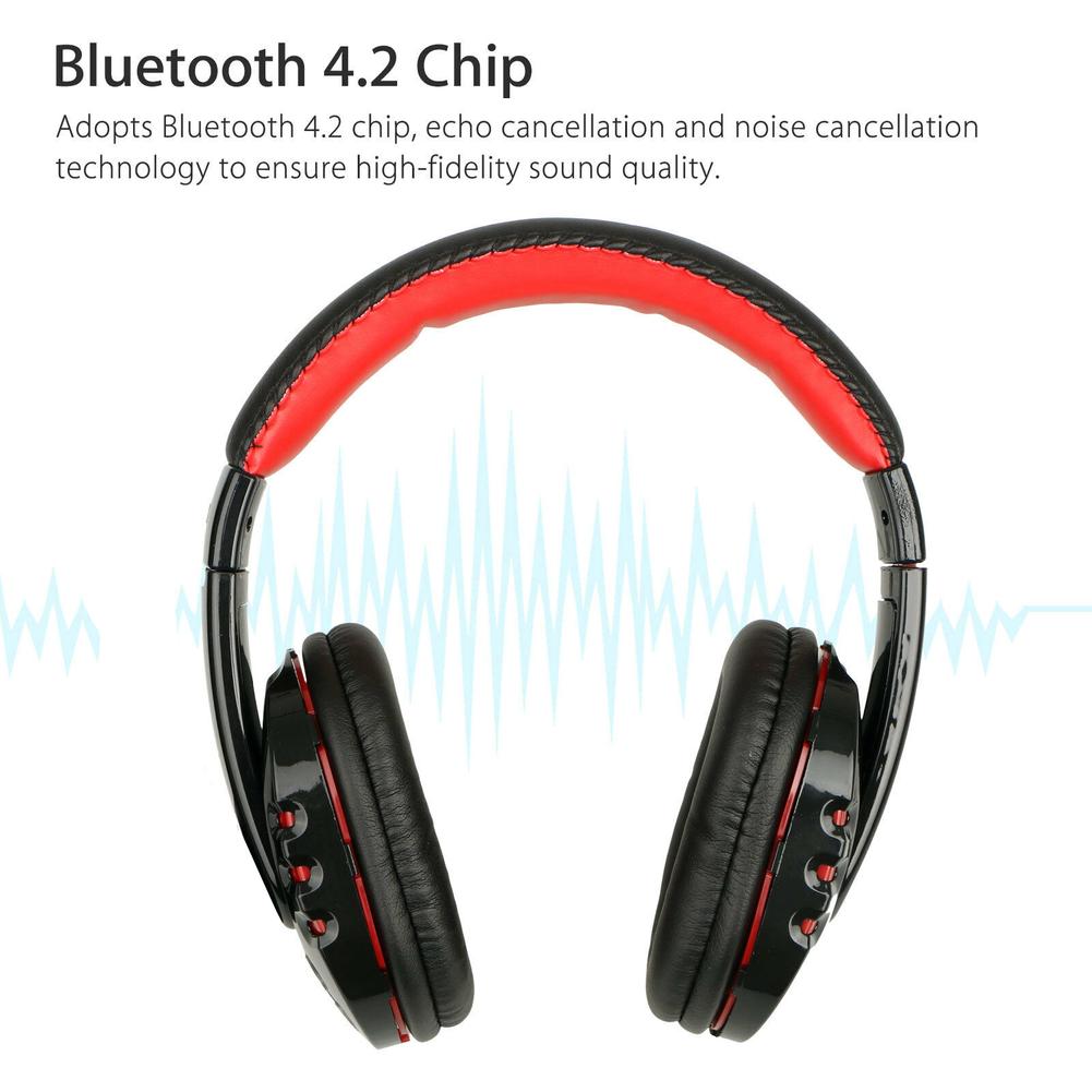 V8-1 bluetooth-kompatible gaming-headsets  v4.2 kabellose stereo-ohrhörer mit mikrofon für pc, smartphone und laptop