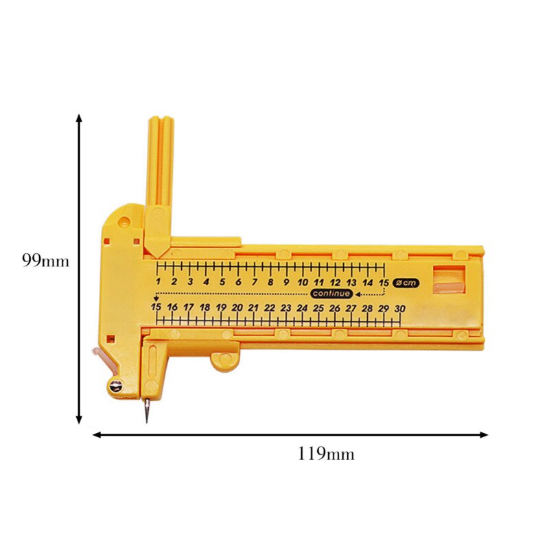 1-30cm justerbar kompasskærer roterende kompas papirskærer papir papgummi vinyl læder håndværk