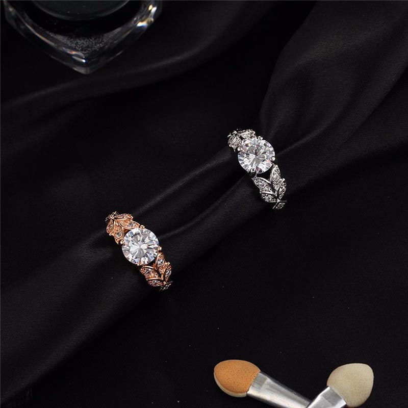 Bague Ringen 925 silver jewelry Rings For Women Temperament Flower Zircon ring RoseGold Color Anniversary Birthday