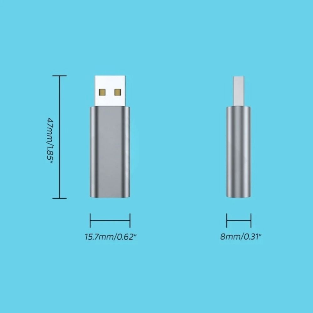 USB To 3.5mm Headphone 3.5mm Adapter 2 in 1 Audio Earphone Jack Adapter External Stereo-Sound Mini Wired Headset Converter