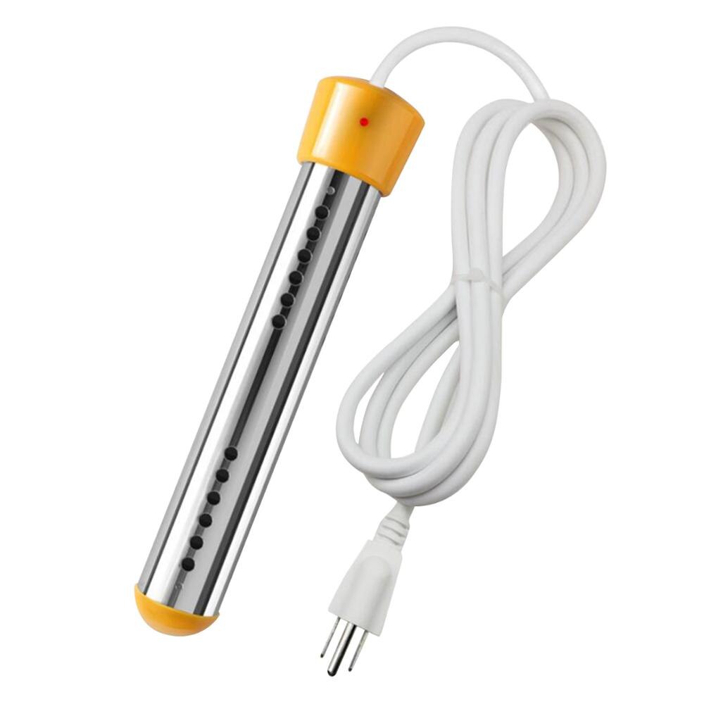 1500W Electric Heater Water Heating Element Portable Immersion Suspension Bathroom Swimming Pool Bathtub Heater US Plug: Yellow