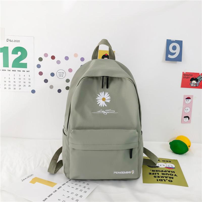 Mode Vrouwen Rugzak Schooltassen Voor Tienermeisjes Laptop Dagrugzak Vrouwelijke Waterdichte Nylon Reizen Rugzak Mochila Feminina: Green