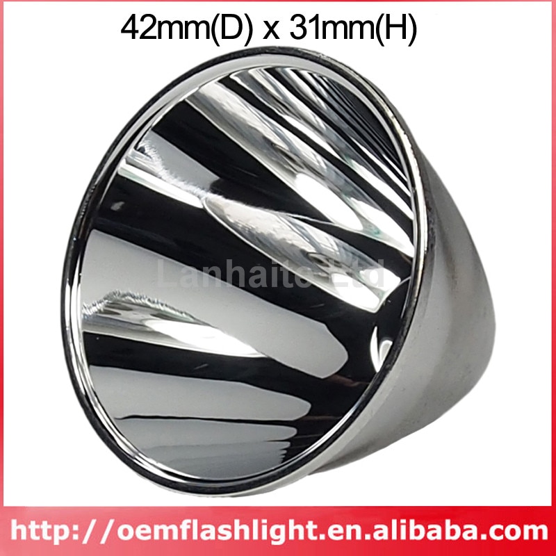 42 Mm (D) X 31 Mm (H) Smo Aluminium Reflector Voor C8 Zaklamp