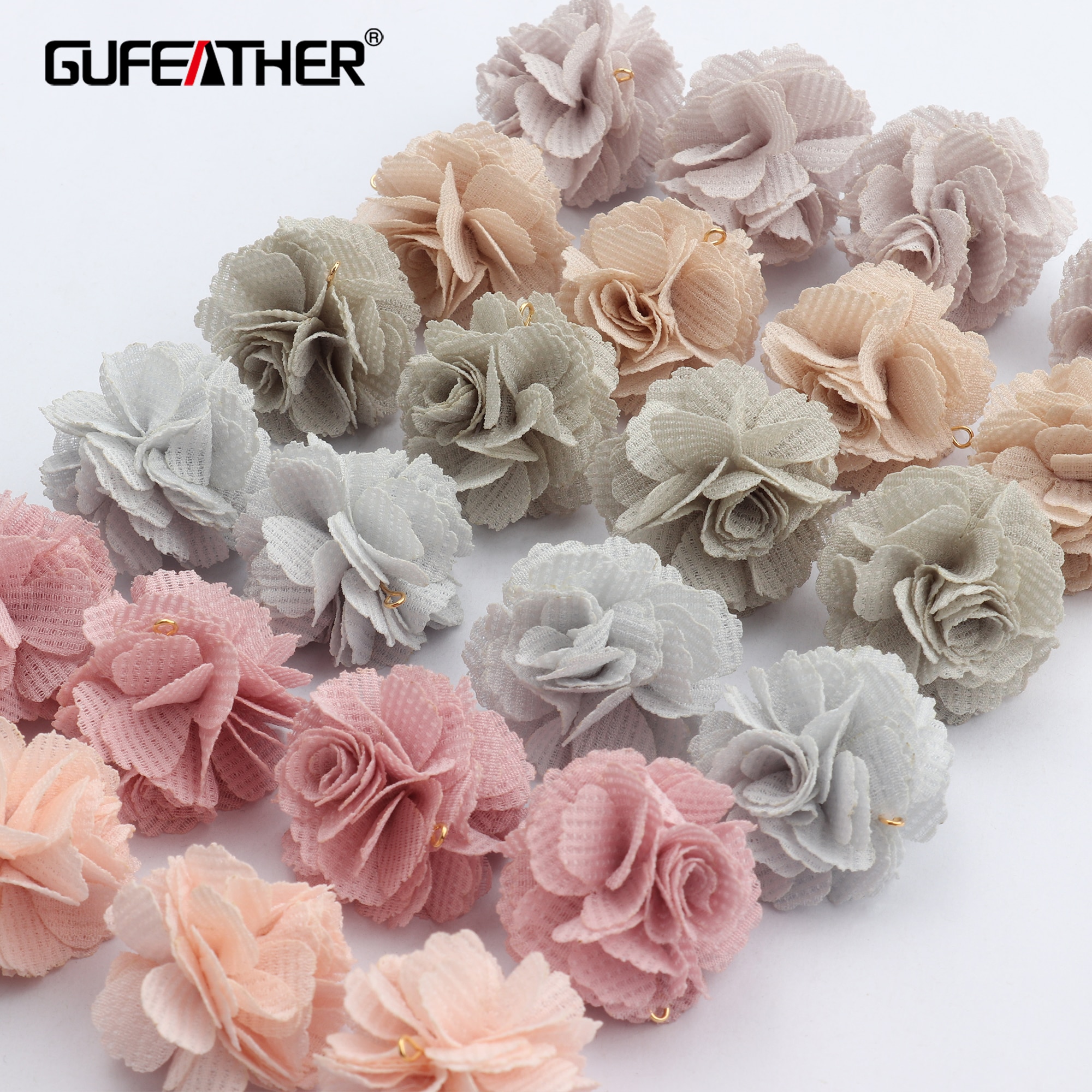 GUFEATHER F151,jewelry accessories,diy pendant,flower shape,hand made,jump ring,charms,jewelry making,diy earring,10pcs/lot