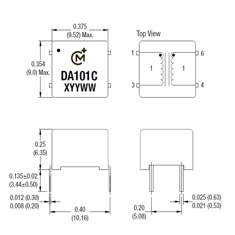 1 piece DA101C digital coaxial isolation transformer 192K upgrade replacement PE65612 DV709
