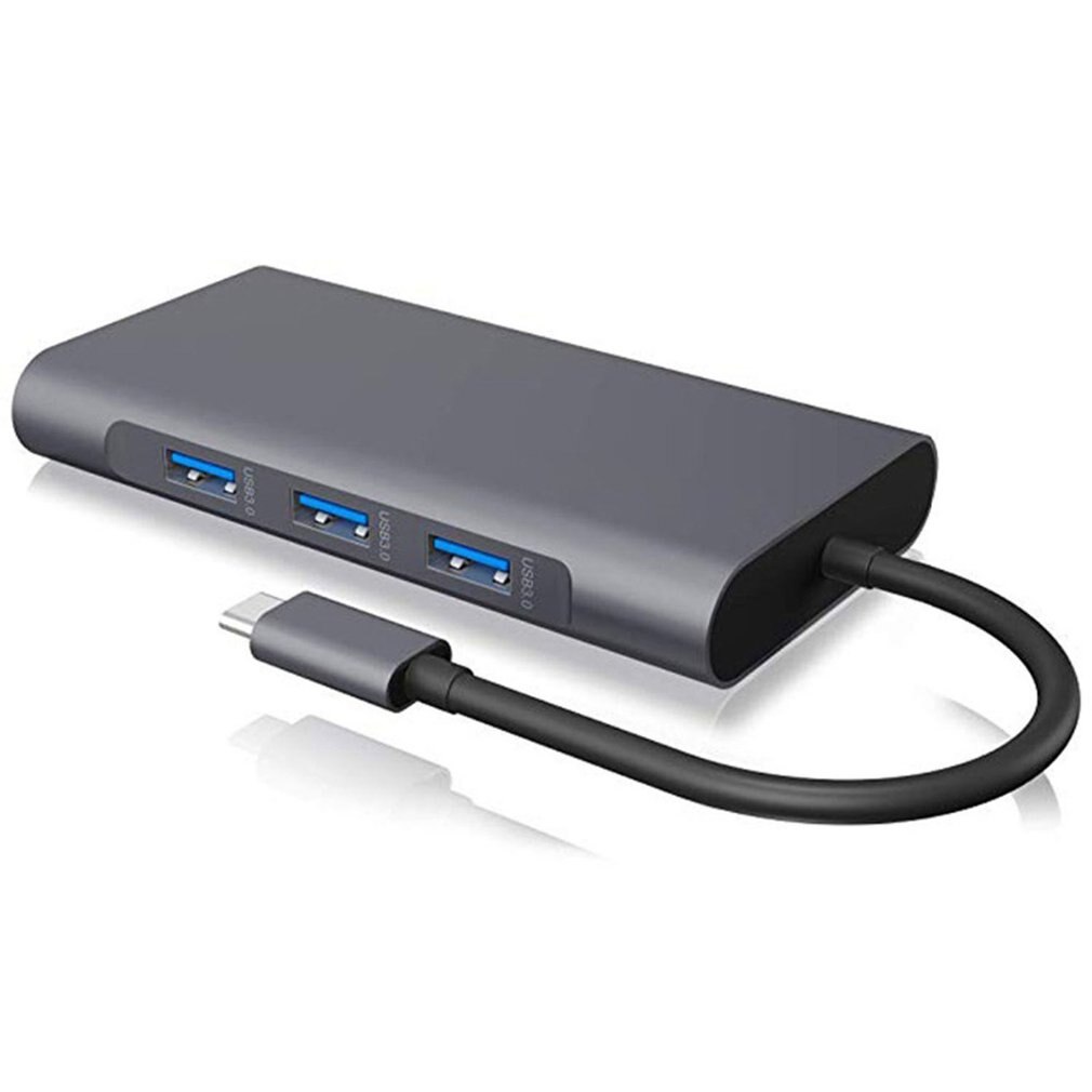 Usb C Hub Adapter 10 In 1 Met Ethernet Hdmi Vga Usb 3.0 Poorten 2.0 Poort Opladen High Definition Hub