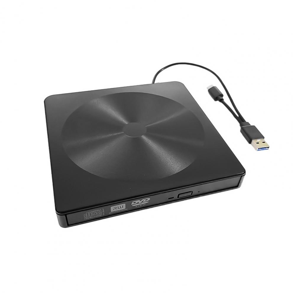 CD-ROM Disk Drive USB 3.0/Type C CD Burner Driver Drive-free Computer ROM External Drive DVD Player Writer Reader for Laptop