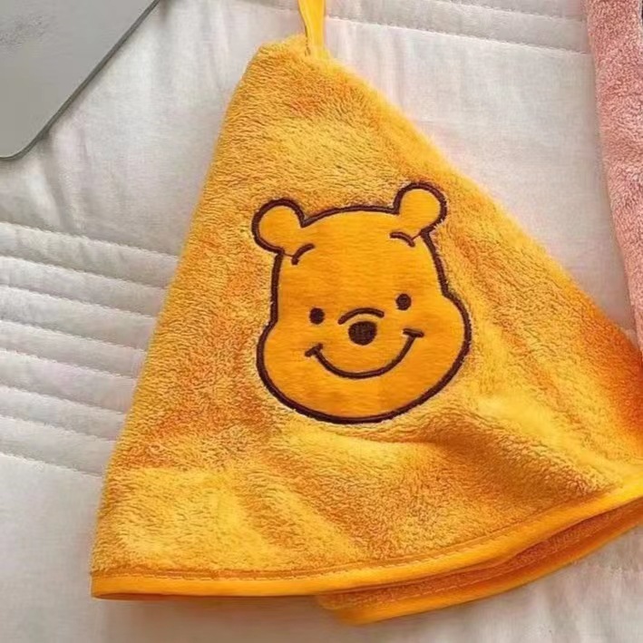 Serviette de toilette de dessin animé mignon pour enfants, décoration de cuisine, gant de toilette Kawaii, visage de mouchoir: BLEU CIEL