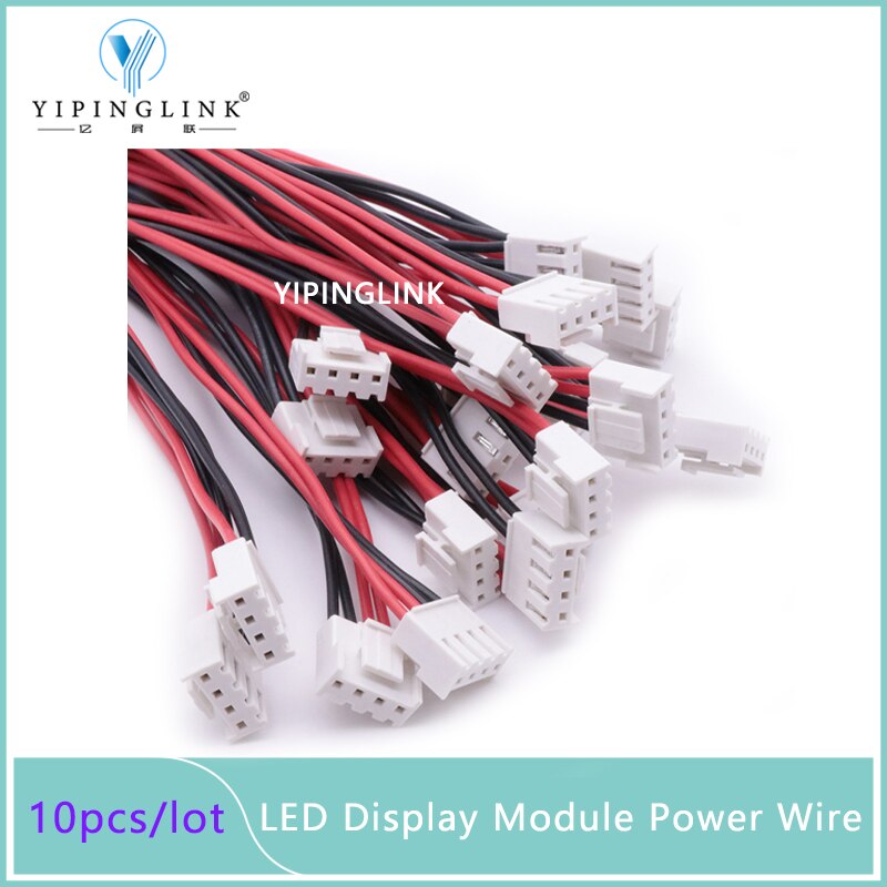 Ledet display modul strømkabel  vh4 standard 2.5 kvm rent kobber 60cm 80cm 1 opdelt i 2 kabler til to ledede moduler