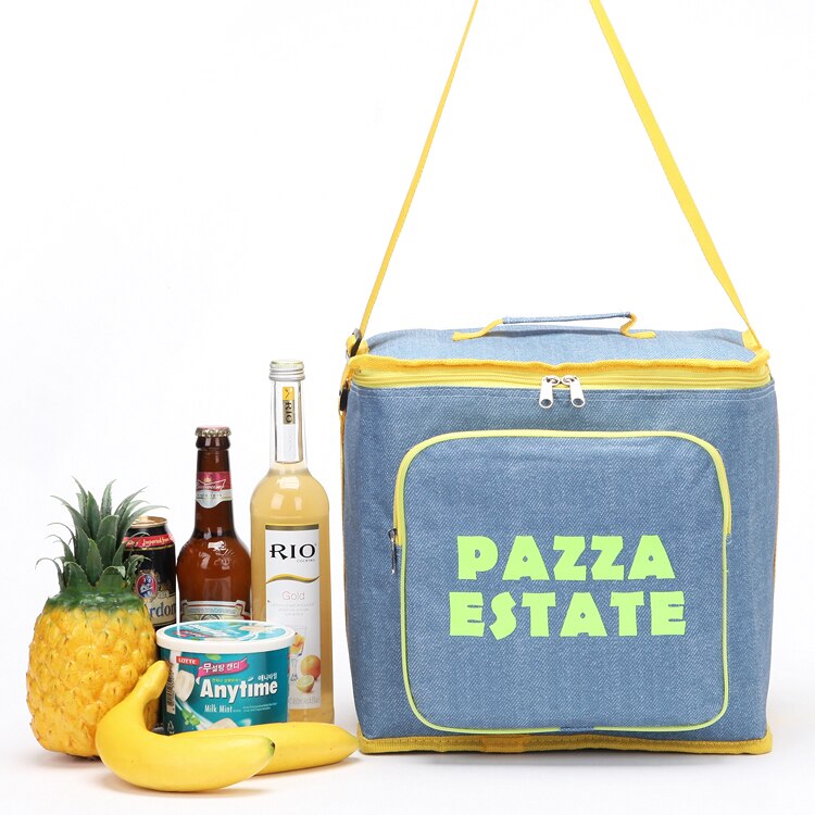Insulated Picnic Cooler Bags Cake Pizza Lunch Picnic Box Insulated Cool Handbags Ice Pack Thermo Portable Insulation Pouch smlg