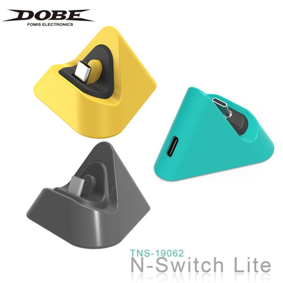 Bærbar trekant universal spillemaskine oplader base beslag oplader til ns switch lite gaming tilbehør