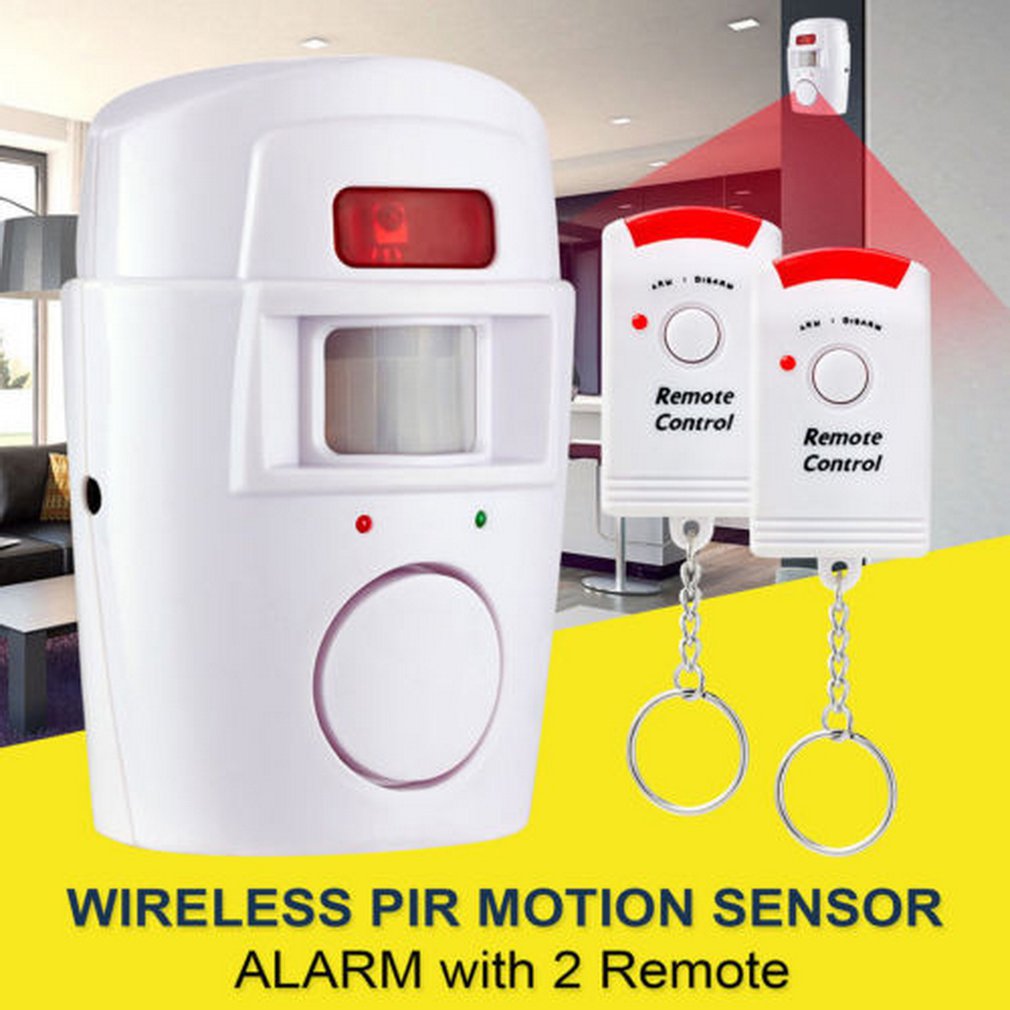 Hjem sikkerhed pir mp alarm infrarød sensor anti-tyveri bevægelsesdetektor alarm monitor trådløst alarm system +2 fjernbetjening