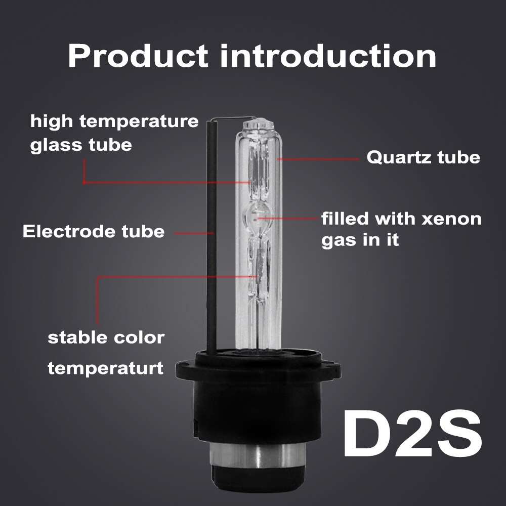 2x D2S D2R HID bombillas de xenón 55W 35W faro de xenón de coche 3000K 4300K 5000K 6000K 8000K 10000K 12000K HID lámpara de repuesto 12V DC