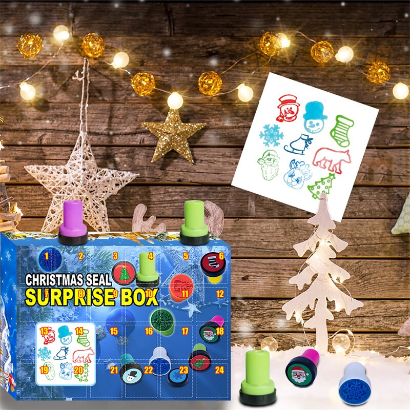1 Set Vissen Adventskalender 2025 24 Dagen Kerst Countdown Kalender met