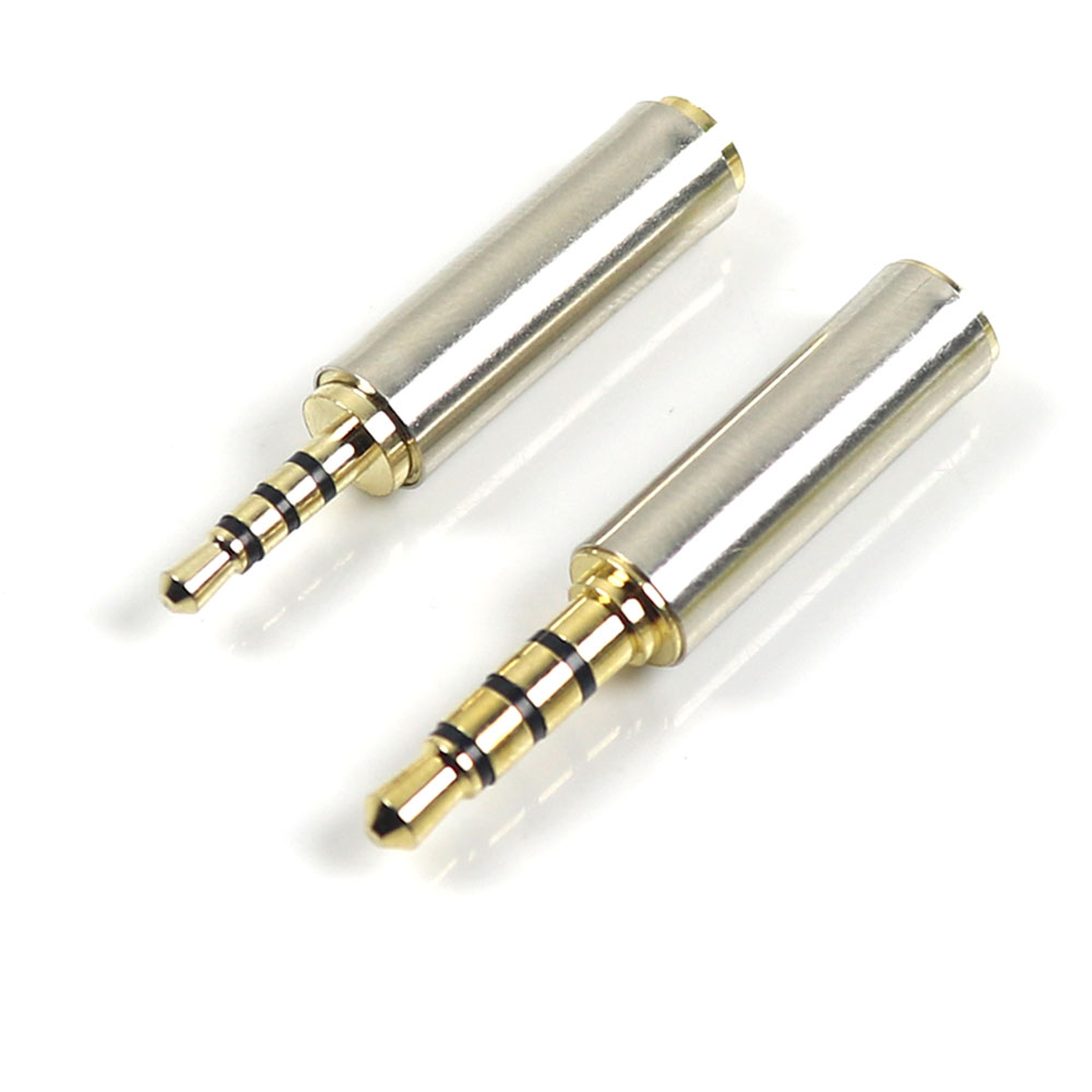 3.5 mm to 2.5 mm ljudadapter för aux-högtalarkabel stereohörlurar headsetmikrofon 2.5mm to 3.5mm- jackkontakt